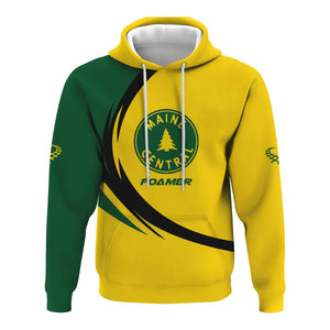 Railspirit Personalized Maine Central Railroad Hoodie Unique Graphic Style Zip Up Hoodie For Train Enthusiasts