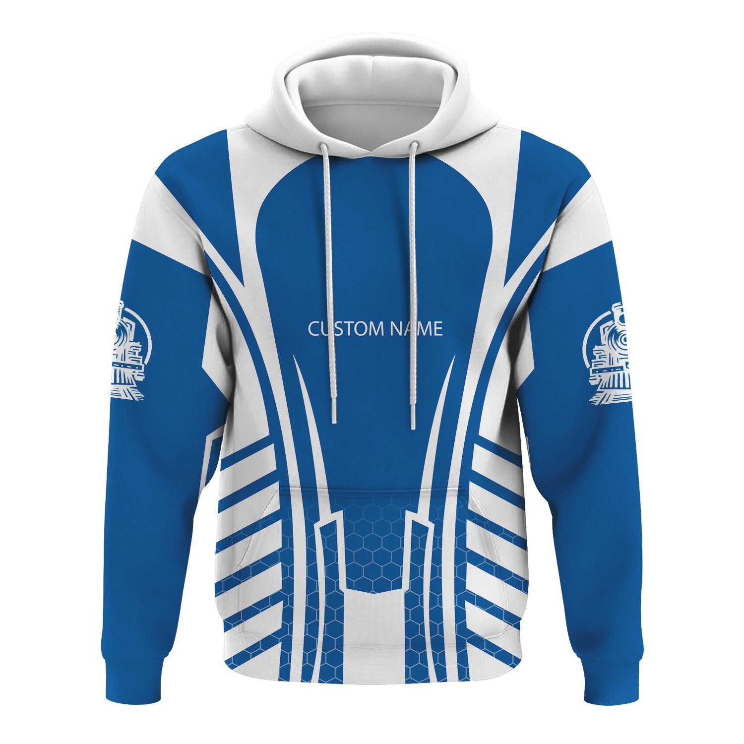 Railspirit Personalized Union Pacific Railroad Hoodie Striped Railroad Style Big Boy Train Zip Up Hoodie All Over Print