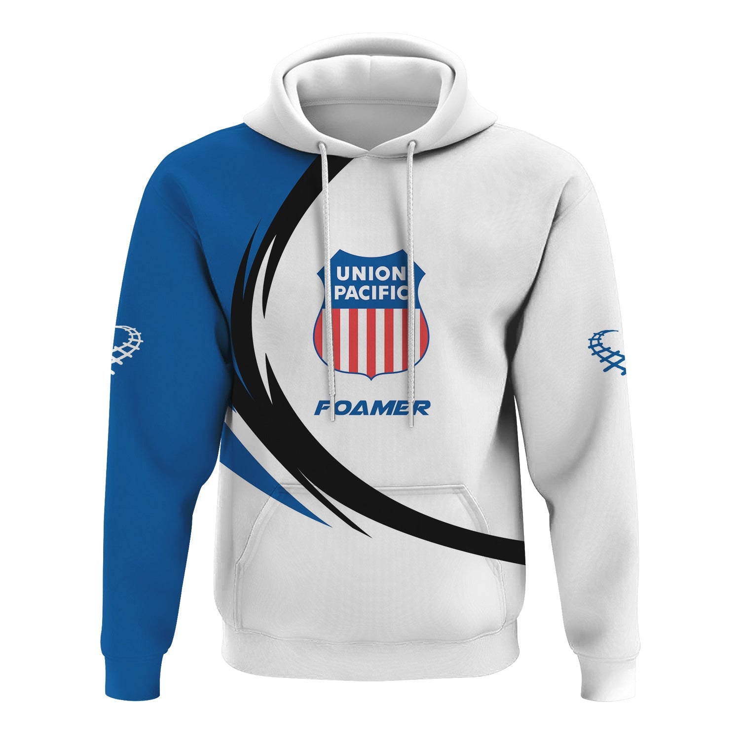 Railspirit Personalized Union Pacific Railroad Hoodie Unique Graphic Style Big Boy Zip Up Hoodie For Train Enthusiasts