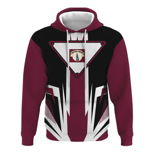 Railspirit Boston and Maine Railroad Hoodie Bold Graphic Style All Over Printed Zip Up Hoodie