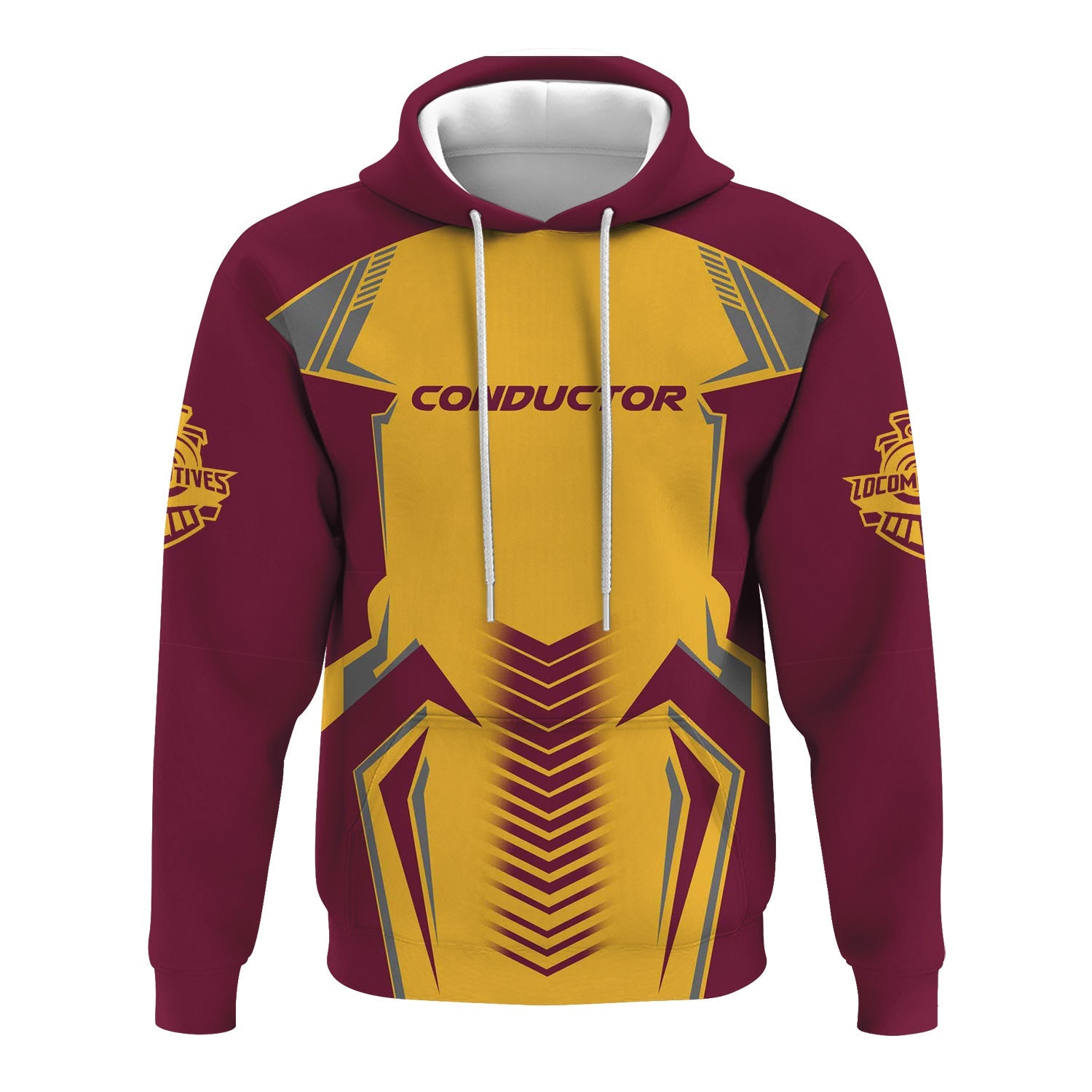 Railspirit Personalized Boston and Maine Railroad Hoodie Standout Style with Custom Position Train Zip Up Hoodie