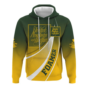 Railspirit Personalized New York, New Haven and Hartford Railroad Hoodie Railway-Themed Style New Haven Railroad Zip Up Hoodie Gift For Trainspotter