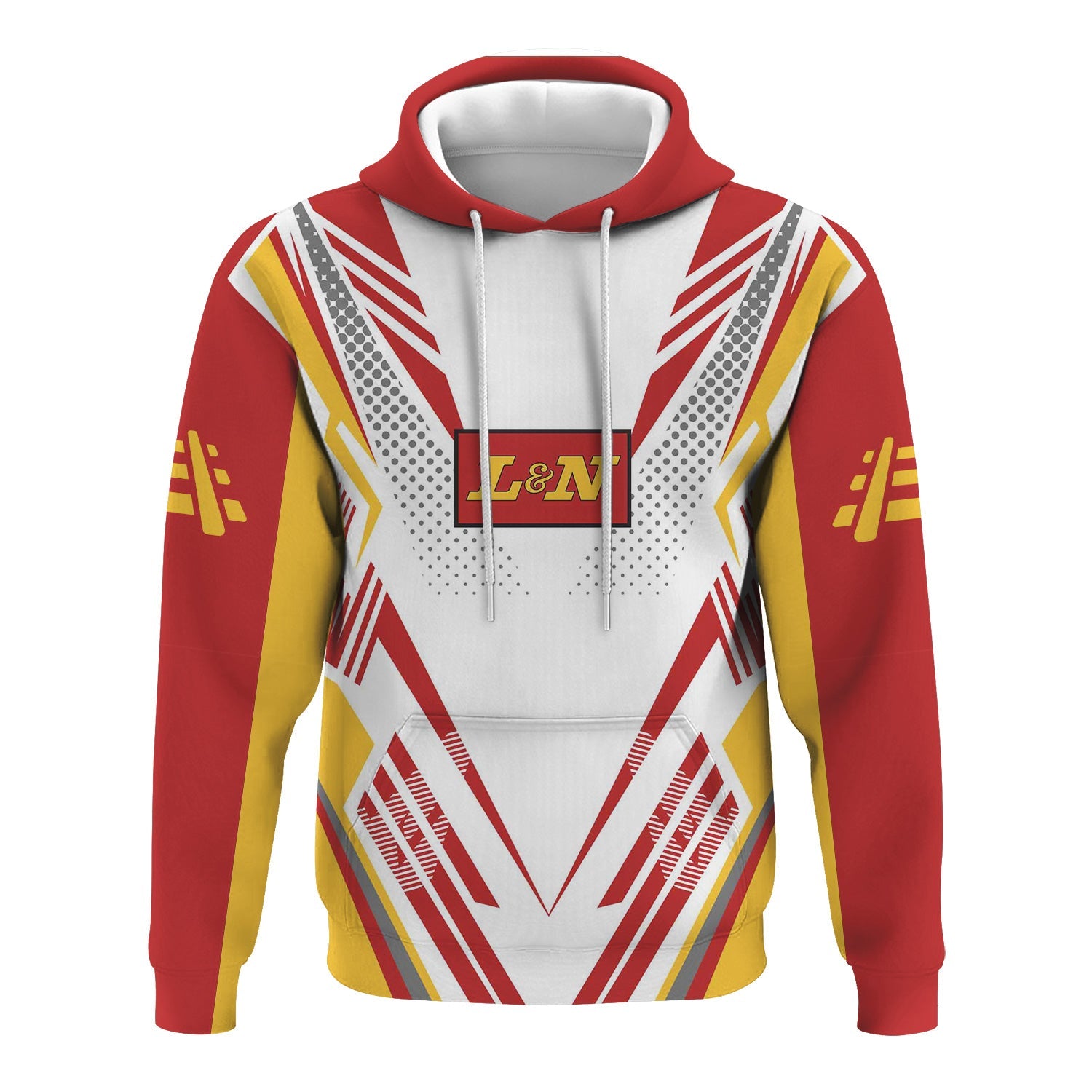 Railspirit Personalized Louisville and Nashville Railroad Hoodie Railroad Tribute Design L&N Train Zip Up Hoodie for Train Lovers