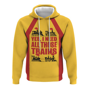Railspirit Custom Name Louisville and Nashville Railroad Hoodie Yes I Need All Those Train L&N Printed Zip Hoodie
