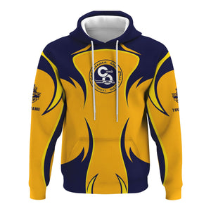 Railspirit Personalized Chesapeake and Ohio Railway Hoodie Distinctive Flame Style C&O Zip Up Hoodie For Steam Engine Addict
