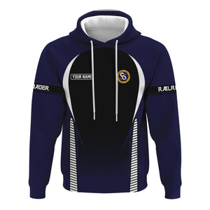 Railspirit Personalized Chesapeake and Ohio Railway Hoodie Stress Is Caused By Not Having Enough Trains C&O  Zip Up Hoodie