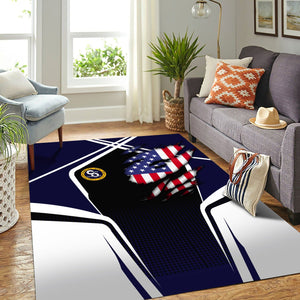 Railspirit Personalized Chesapeake and Ohio Railway Area Rug American Eagle Vintage Train C&O Rug