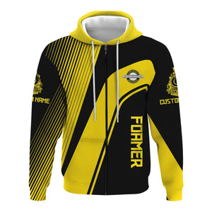 Railspirit Personalized Clinchfield Railroad Hoodie Vibrant Striking Style Zip Up Hoodie For Rail Enthusiasts