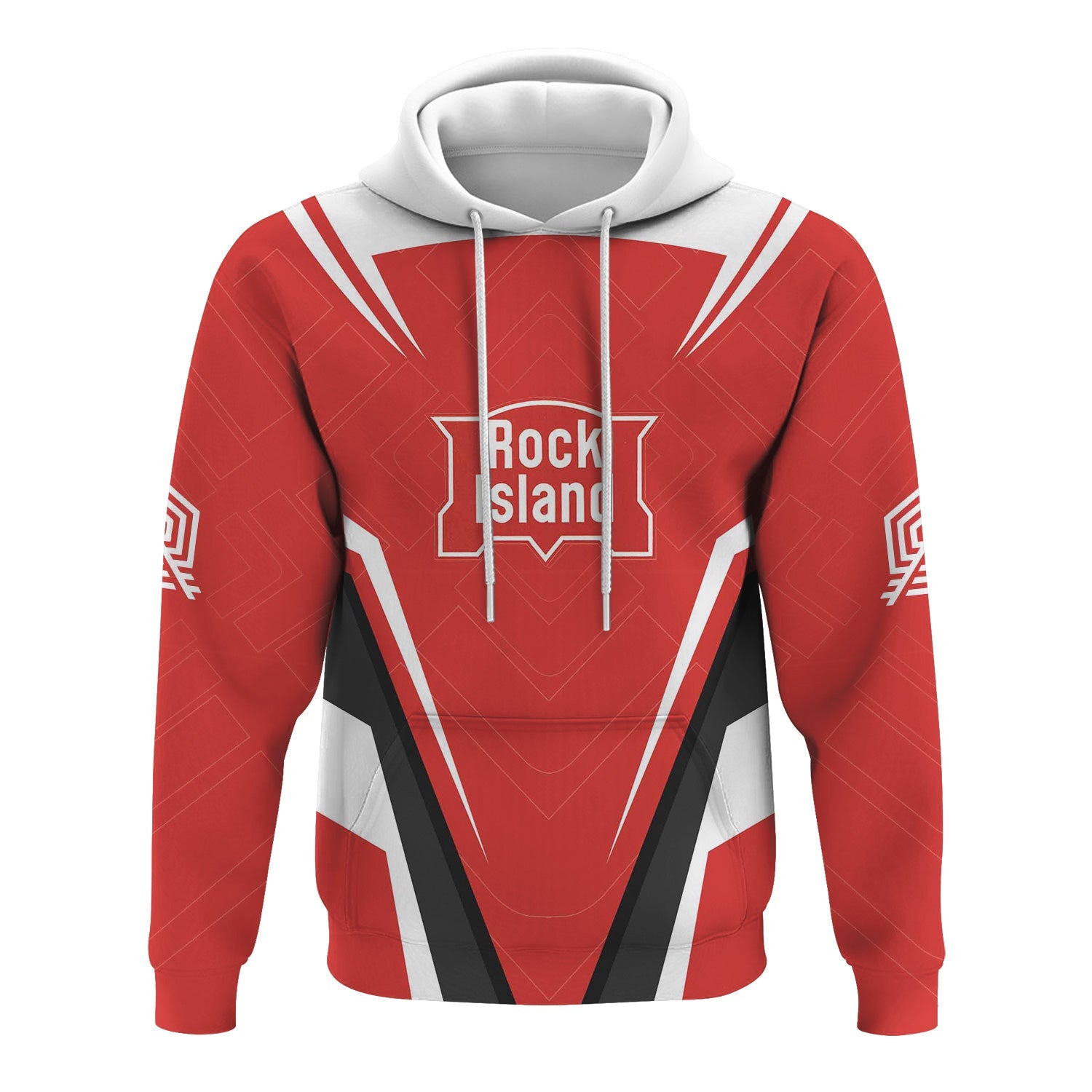 Railspirit Personalized Chicago, Rock Island and Pacific Railroad Hoodie Railway Inspired Apparel Rock Island Railroad Train Zip Up Hoodie