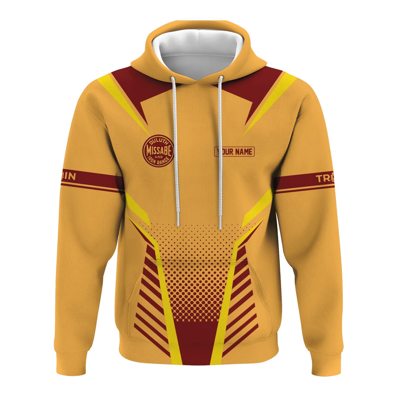 Railspirit Personalized Duluth, Missabe, & Iron Range Railroad Hoodie Unisex Train Zip Hoodie All Over Print