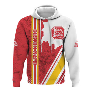 Railspirit Personalized Kansas City Southern Hoodie All Over Printed Unisex Zip Up Hoodie