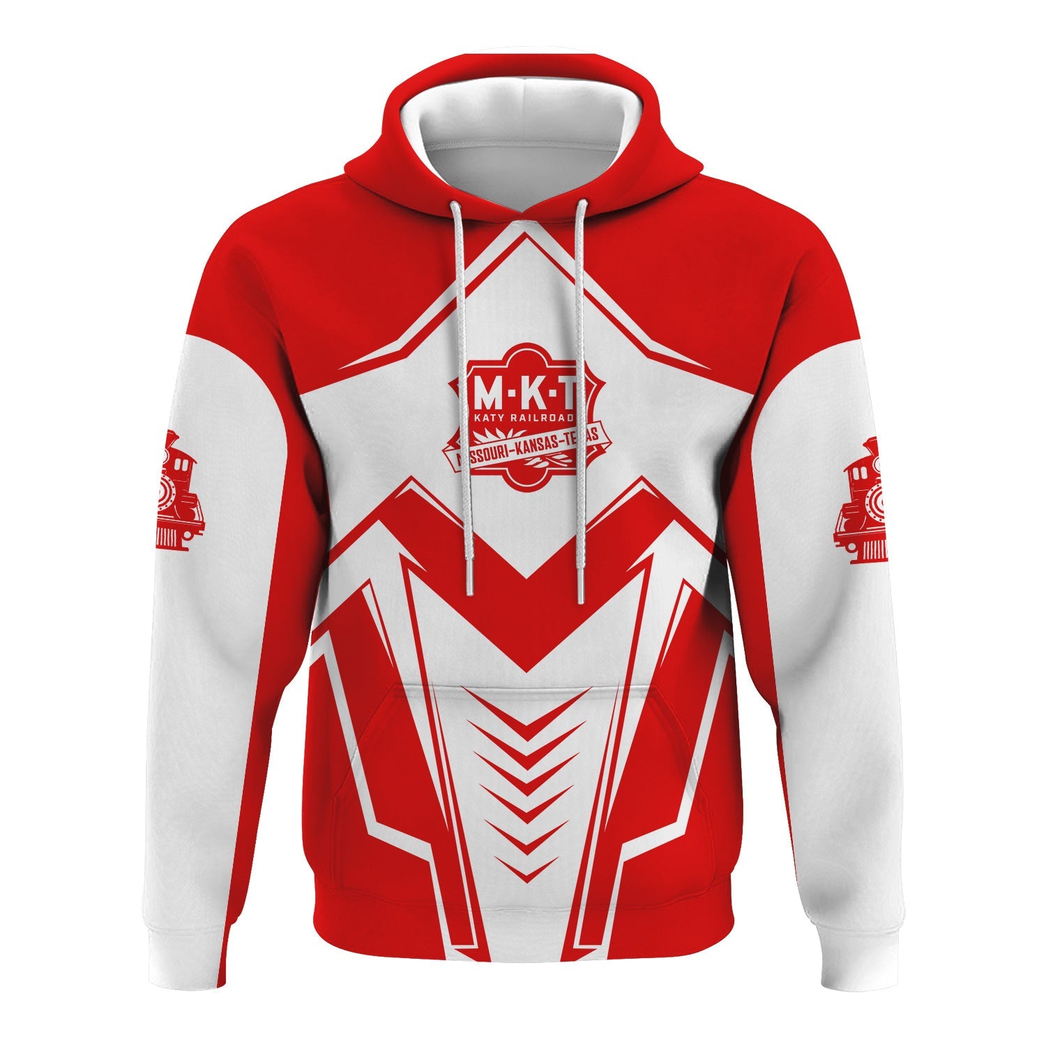 Railspirit Personalized Katy Railroad Hoodie Railway Trainspotter Style Zip Up Hoodie Gift Idea For Foamers