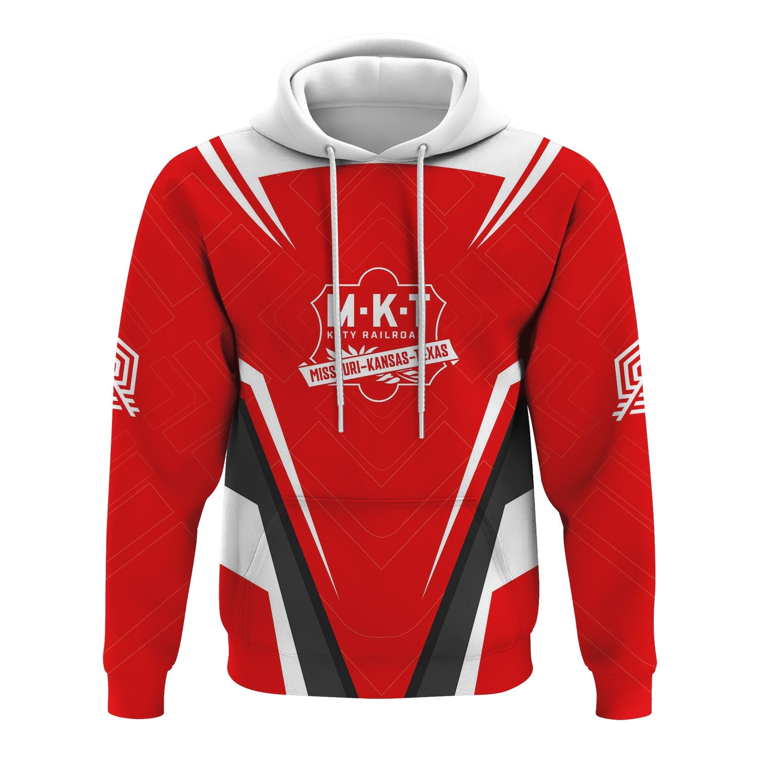 Railspirit Personalized Katy Railroad Hoodie Railway Inspired Apparel Train Zip Up Hoodie For Train Lovers