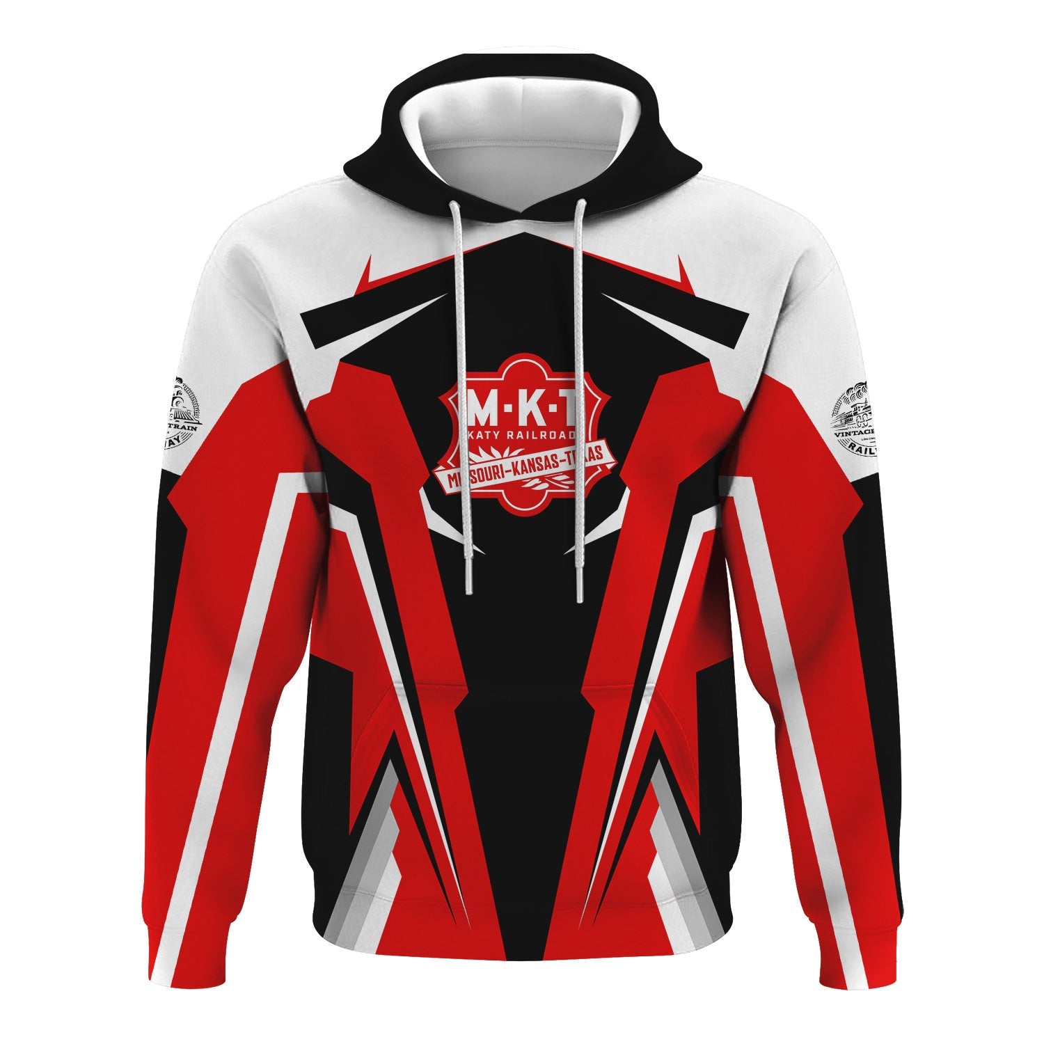 Railspirit Personalized Katy Railroad Hoodie Strong Line Style Train Hoodie Gift Idea For Train Lover