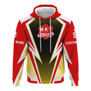 Railspirit Personalized Katy Railroad Hoodie Lightning Graphic Style Zip Up Hoodie Gift Idea For Train Lover