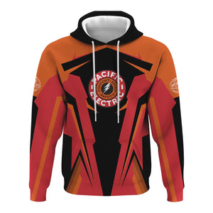 Railspirit Personalized Pacific Electric Railroad Hoodie Strong Line Style Train Hoodie Gift Idea For Train Lover