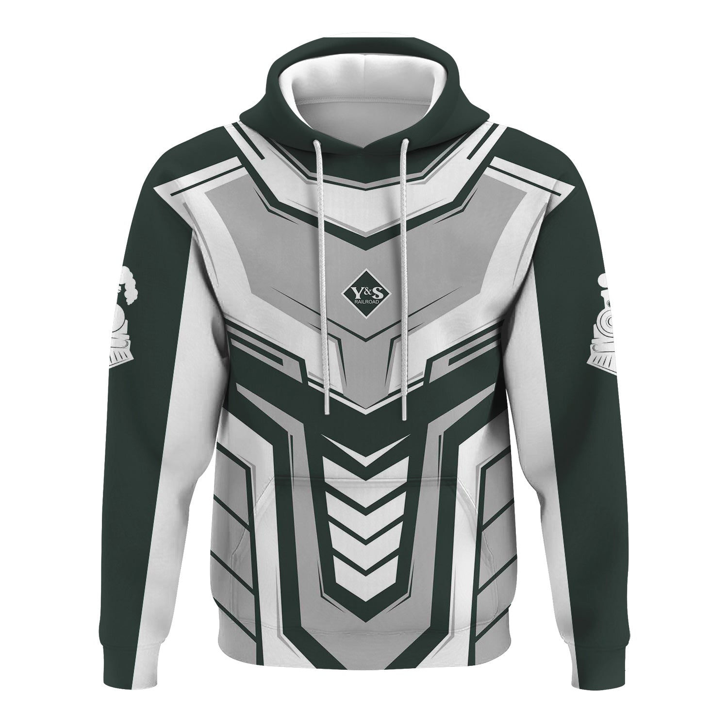 Railspirit Personalized Youngstown & Southern Railroad Hoodie Armor-Inspired Design Train Zip Up Hoodie All Over Print
