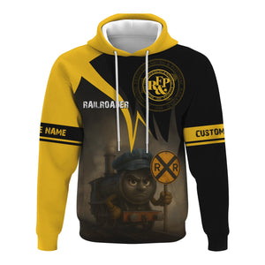 Railspirit Personalized Richmond, Fredericksburg And Potomac Railroad Hoodie Angry Train Hoodie Gift Idea For Train Lover