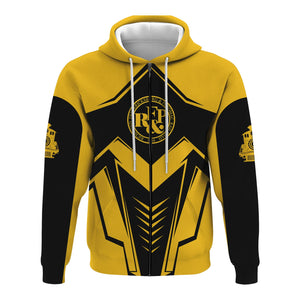 Railspirit Personalized Richmond, Fredericksburg And Potomac Railroad Hoodie Railway Trainspotter Style Zip Up Hoodie Gift Idea For Foamers