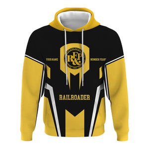Railspirit Personalized Richmond, Fredericksburg And Potomac Railroad Hoodie Custom Year Railroader Zip Up Hoodie Gift Idea For Train Lover
