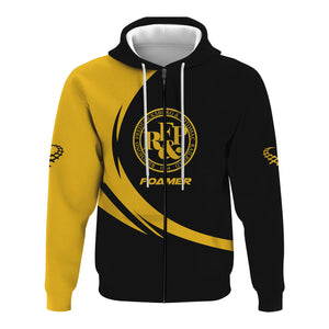 Railspirit Personalized Richmond, Fredericksburg And Potomac Railroad Hoodie Unique Graphic Style Zip Up Hoodie For Train Enthusiasts