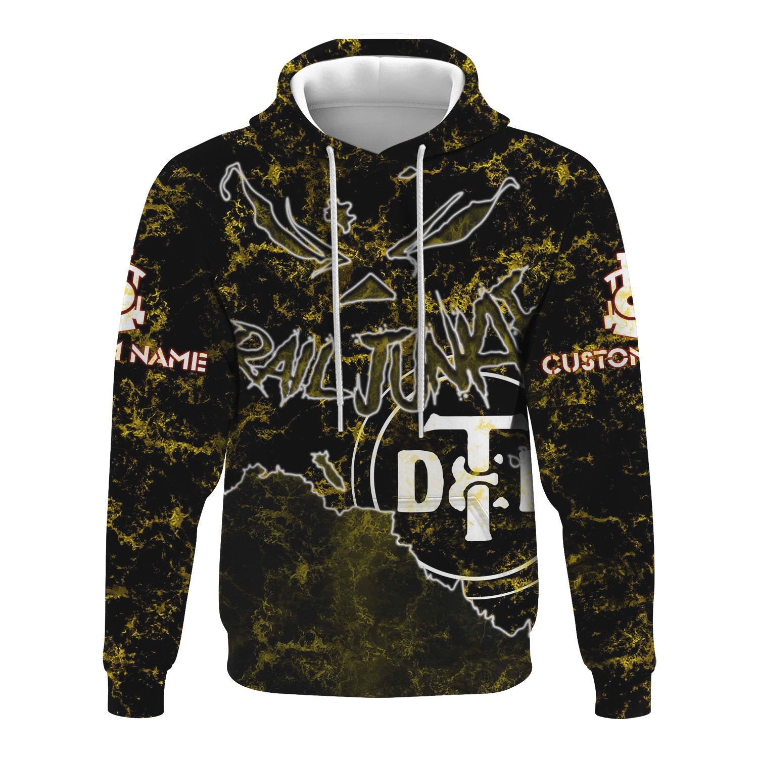 Railspirit Personalized Detroit Toledo And Ironton Railroad Hoodie Torn Graphic Style Train Zip Up Hoodie For Rail Junkie