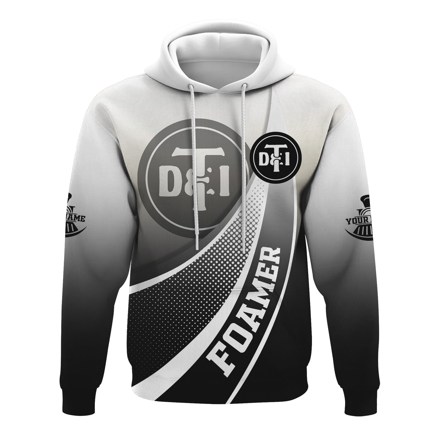 Railspirit Personalized Detroit Toledo And Ironton Railroad Hoodie Railway-Themed Style Zip Up Hoodie Gift Idea For Trainspotter