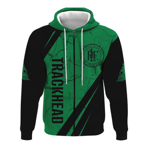 Railspirit Personalized Pittsburgh And Lake Erie Railroad Hoodie Crackle Texture Style Train Zip Up Hoodie For Trackhead