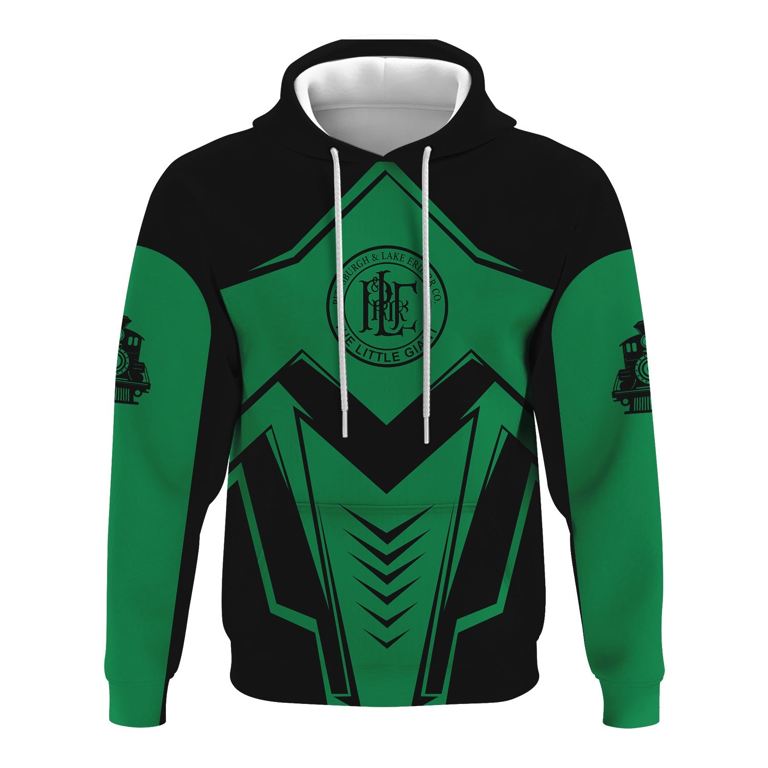 Railspirit Personalized Pittsburgh And Lake Erie Railroad Hoodie Railway Trainspotter Style Zip Up Hoodie Gift Idea For Foamers