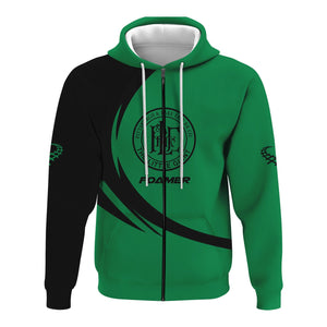 Railspirit Personalized Pittsburgh And Lake Erie Railroad Hoodie Unique Graphic Style Zip Up Hoodie For Train Enthusiasts