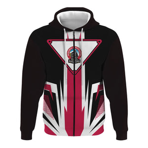 Railspirit Durango And Silverton Narrow Gauge Railroad Hoodie Bold Graphic Style All Over Printed Zip Up Hoodie