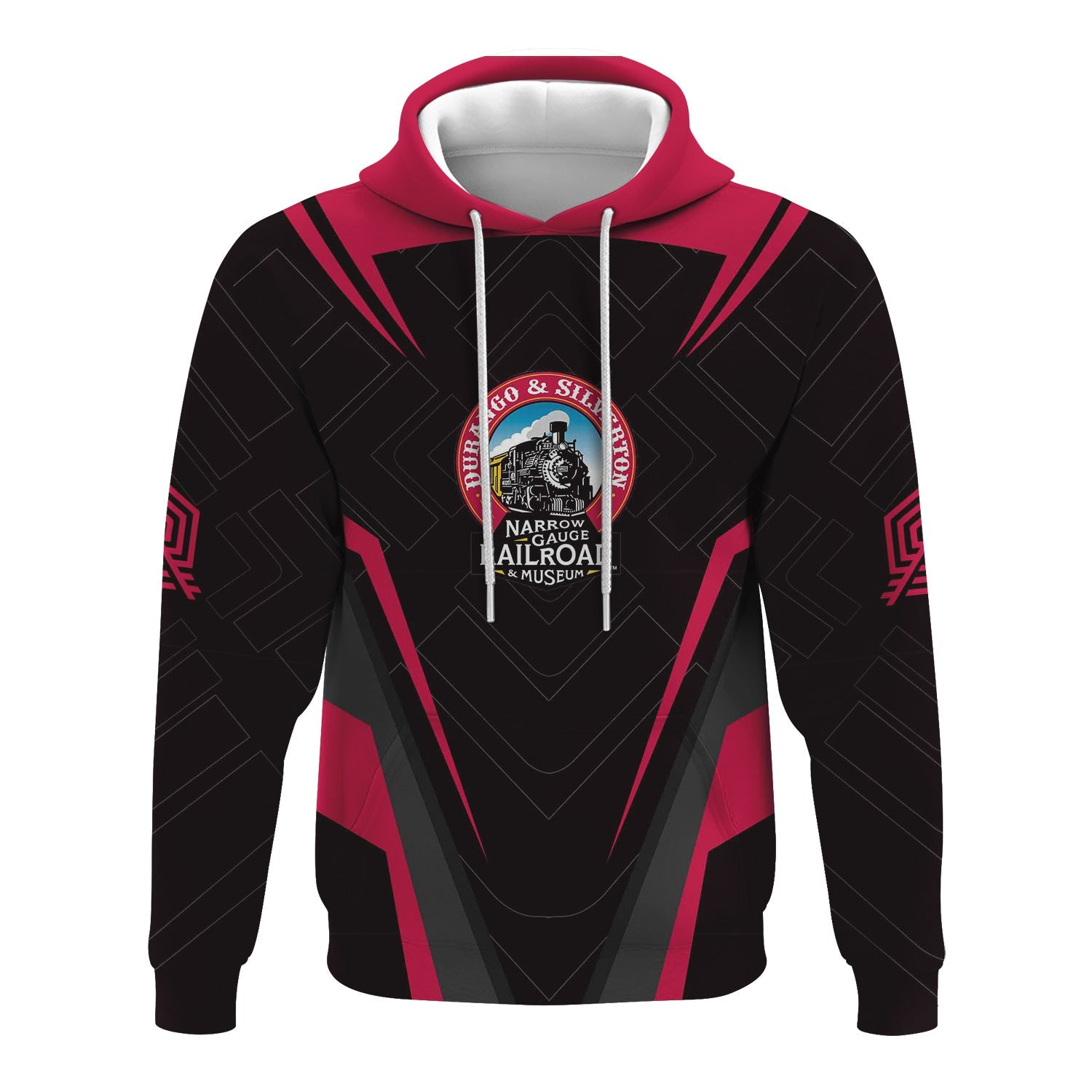 Railspirit Personalized Durango And Silverton Narrow Gauge Railroad Hoodie Railway Inspired Apparel Train Zip Up Hoodie For Train Lovers