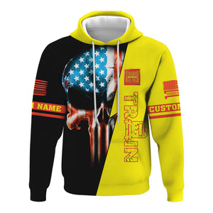 Railspirit Personalized Strasburg Railroad Hoodie Train Skull American Flag Zip Up Hoodie All Over Print
