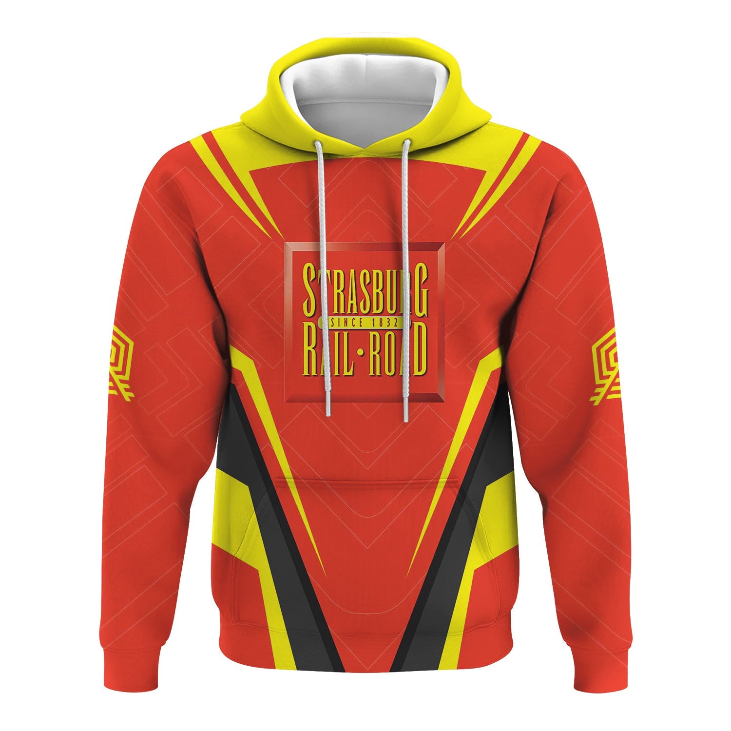 Railspirit Personalized Strasburg Railroad Hoodie Railway Inspired Apparel Train Zip Up Hoodie For Train Lovers