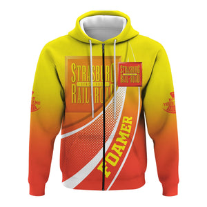 Railspirit Personalized Strasburg Railroad Hoodie Railway-Themed Style Zip Up Hoodie Gift Idea For Trainspotter