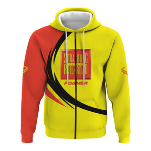 Railspirit Personalized Strasburg Railroad Hoodie Unique Graphic Style Zip Up Hoodie For Train Enthusiasts