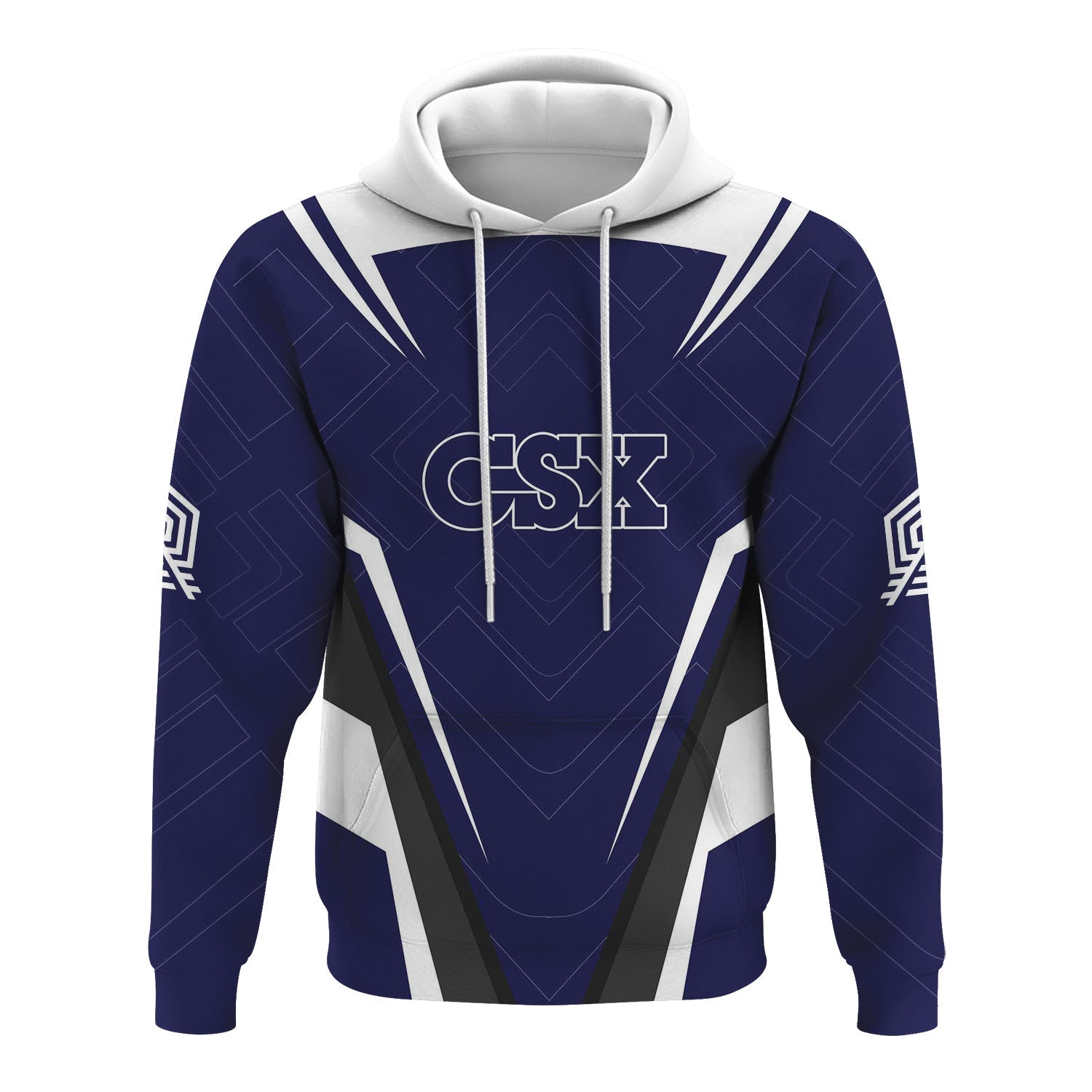 Railspirit Personalized CSX Transportation Railroad Hoodie Railway Inspired Apparel Train Zip Up Hoodie For Train Lovers