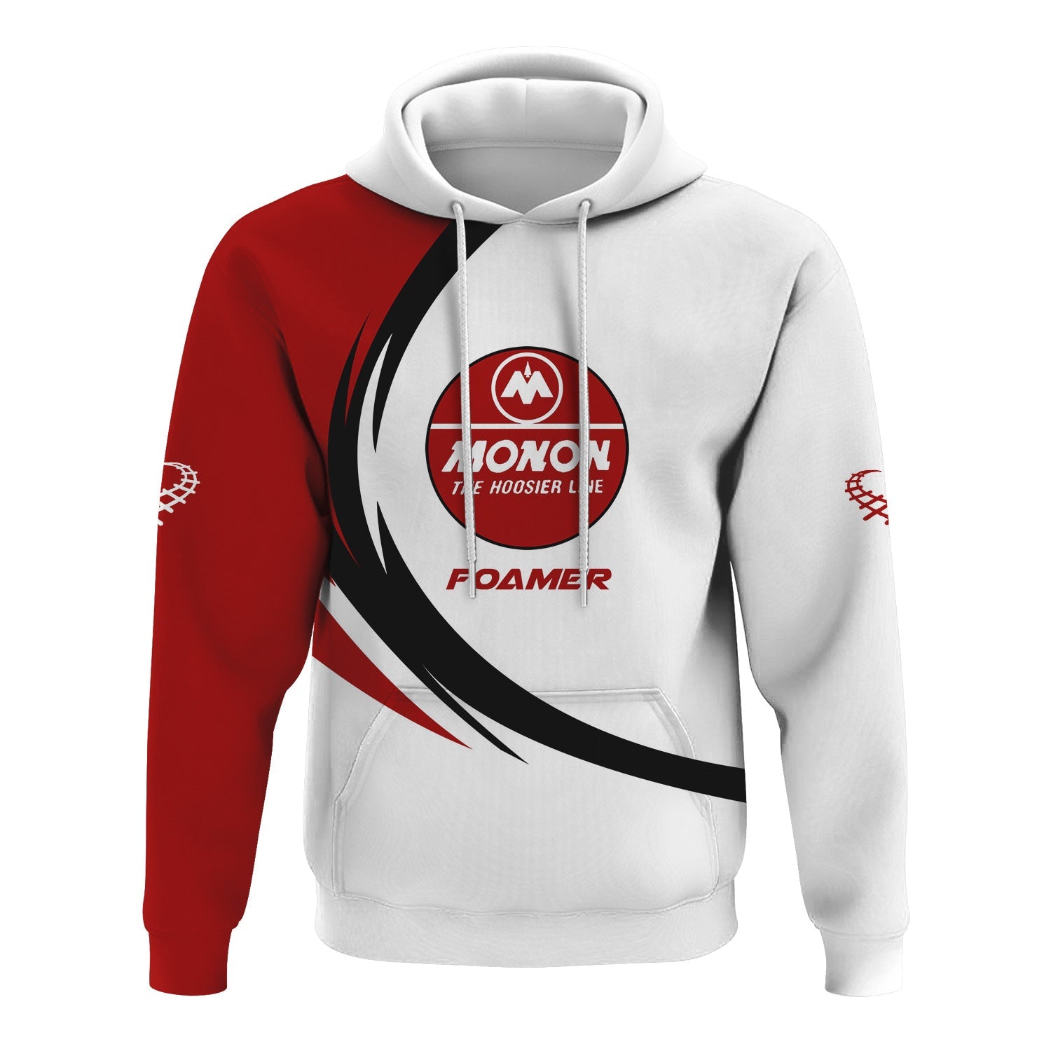 Railspirit Personalized Monon Railroad Hoodie Unique Graphic Style Zip Up Hoodie For Train Enthusiasts