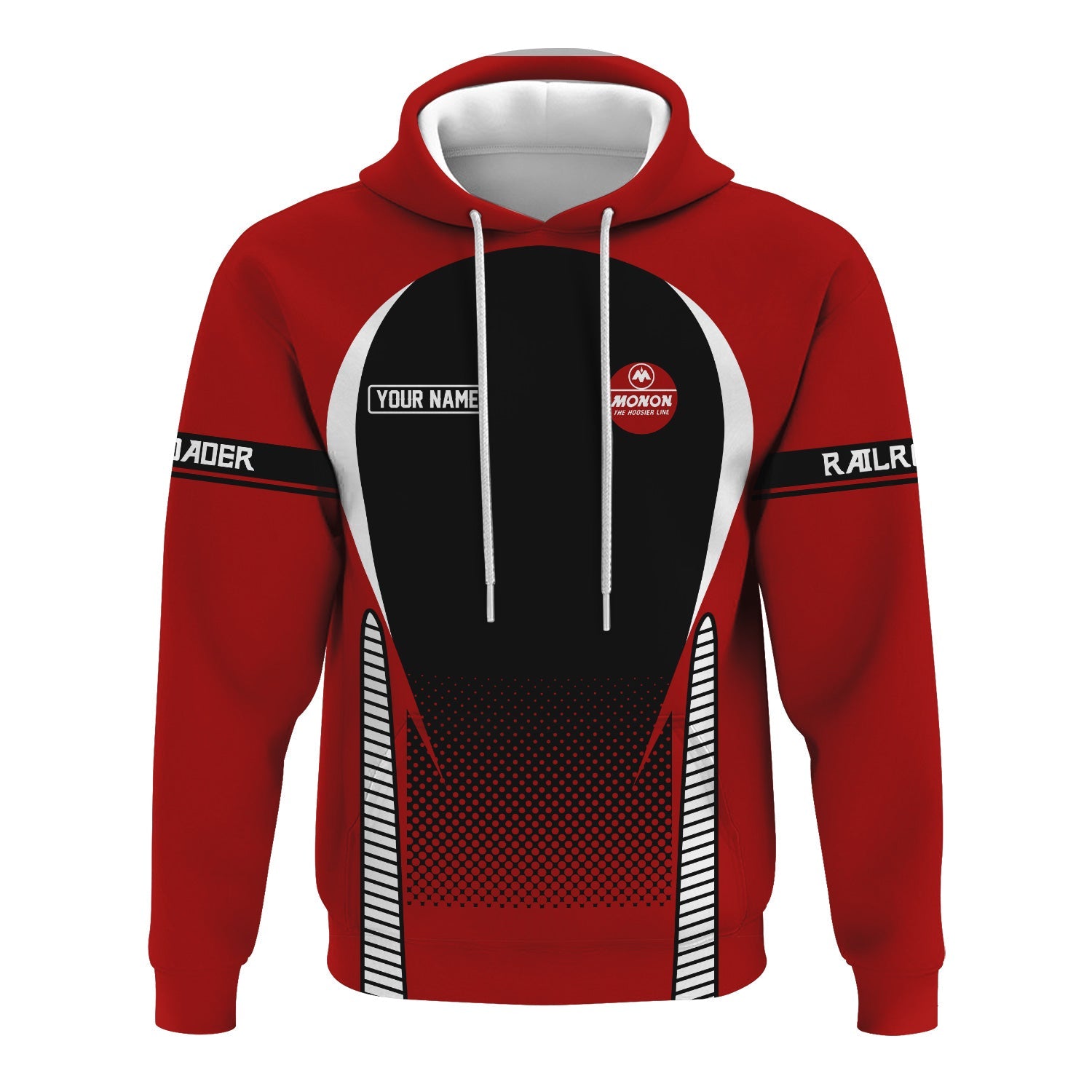 Railspirit Personalized Monon Railroad Hoodie Stress Is Caused By Not Having Enough Trains  Zip Up Hoodie