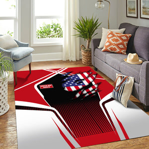 Railspirit Personalized Green Bay & Western Railroad Area Rug American Eagle Vintage Train Rug