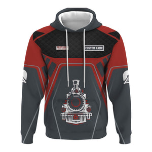 Railspirit Personalized New Hope Railroad Hoodie Steam Locomotive Engine Graphic Train Zip Up Hoodie All Over Print
