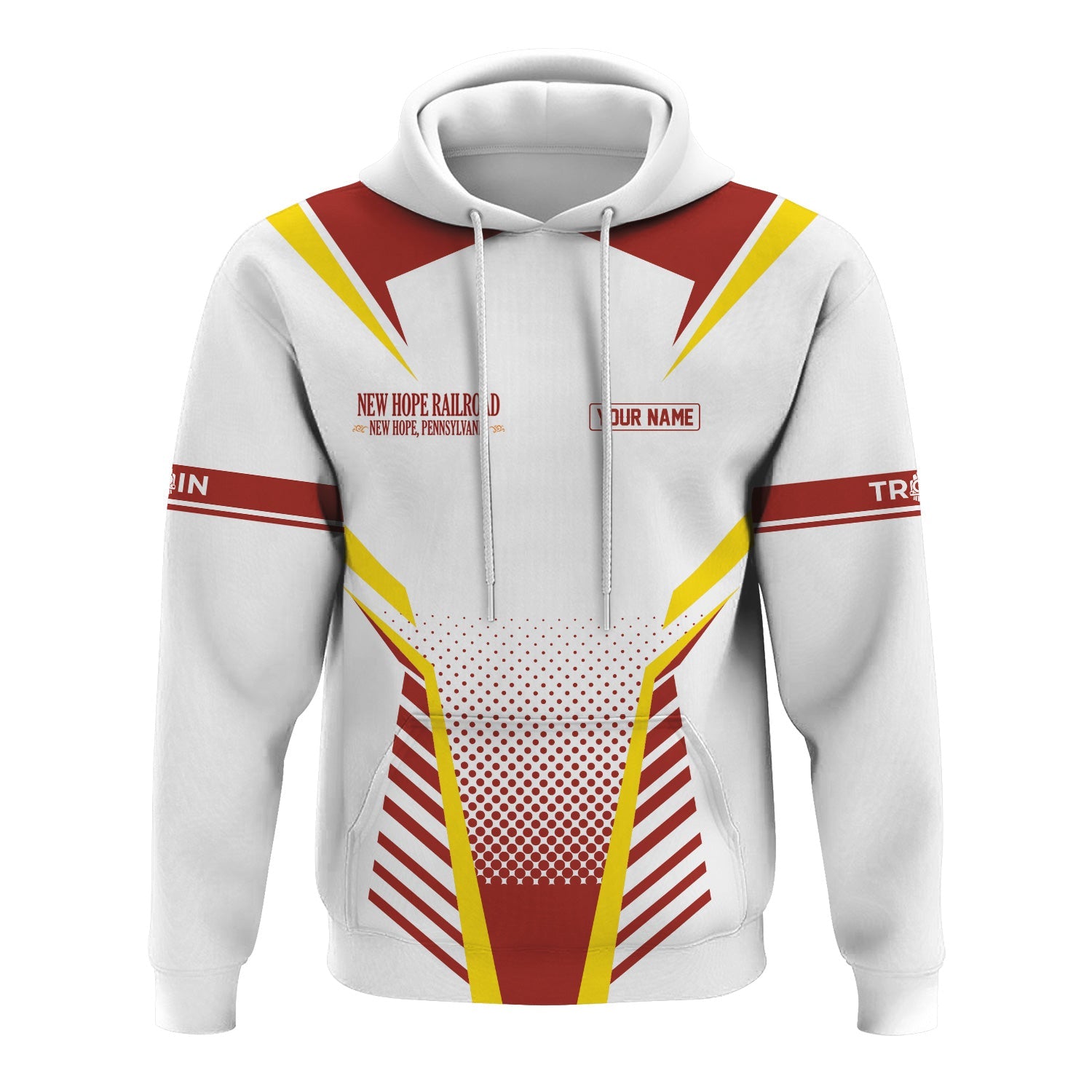 Railspirit Personalized New Hope Railroad Hoodie Unisex Train Zip Hoodie All Over Print