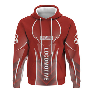 Railspirit Personalized New Hope Railroad Hoodie Striking Line Style Train Zip Up Hoodie For Locomotive Lovers