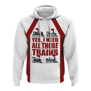 Railspirit Custom Name Wisconsin Central Ltd Railroad Hoodie Yes I Need All Those Train Printed Zip Hoodie