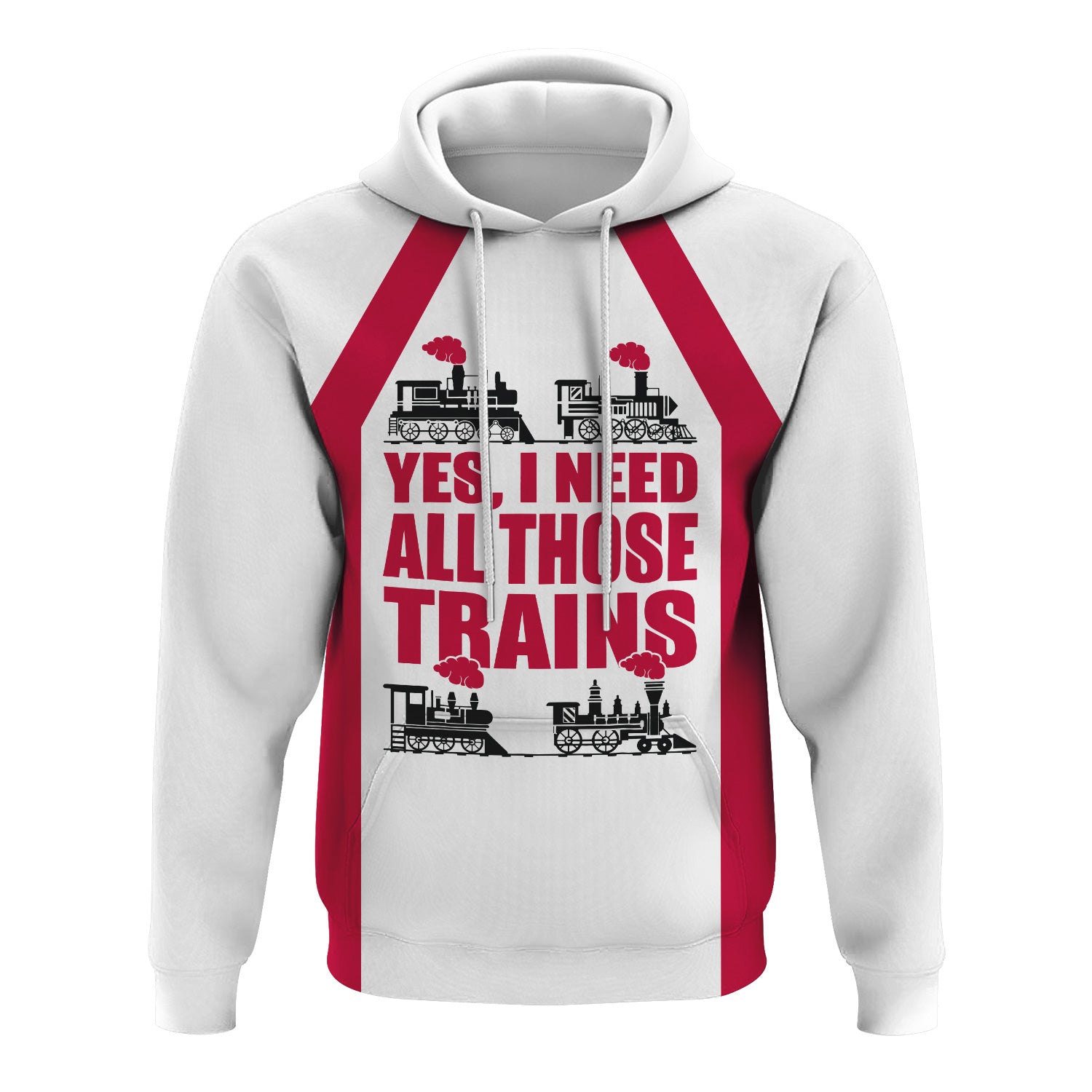 Railspirit Custom Name Canadian Pacific Railroad Hoodie Yes I Need All Those Train Printed Zip Hoodie