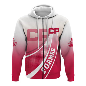 Railspirit Personalized Canadian Pacific Railroad Hoodie Railway-Themed Style Zip Up Hoodie Gift Idea For Trainspotter