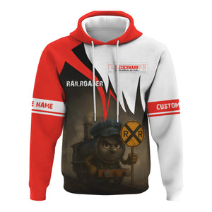 Railspirit Personalized Fleischmann And Western Railroad Hoodie Angry Train Hoodie Gift Idea For Train Lover