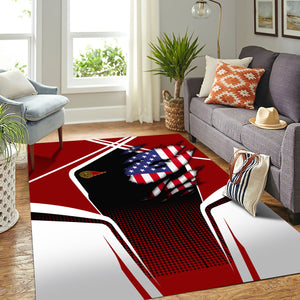 Railspirit Personalized Western Maryland Railway Area Rug American Eagle Vintage Train Rug