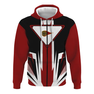 Railspirit Western Maryland Railway Hoodie Bold Graphic Style All Over Printed Zip Up Hoodie