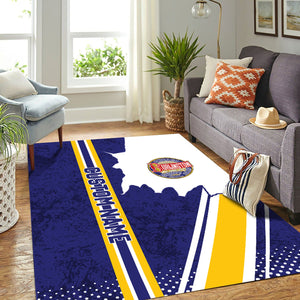 Railspirit Personalized Chicago, Burlington and Quincy Railroad Area Rug Vintage All Over Printed Rug